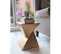Aspect Furniture Luxore Pyramid Aluminum Side Table/accent Table,gold