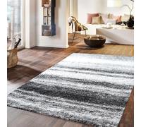 Aspect Furniture Shaded Coast Contemporary Minimalist Design Rug,black/grey/white