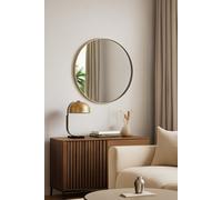 Aspect Furniture Studio Round Accent Wall Mirror/vanity Mirror,antique Champagne Silver,50.5 Dia Cm