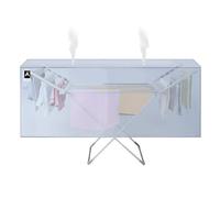 Aspect Heated Clothes Airer Fold out winged Indoor Clothes Airer | Clothes Drying Rack | Low Running Cost Airer 12M drying space | Speed Drying (Heated Airer) (Heated AIrer Cover)