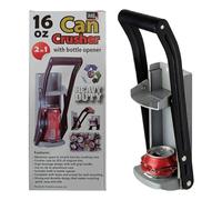 Aspect Heavy-Duty Can Crusher for Aluminium Cans, 16oz/500ml Compact and Efficient 2 in 1 Can Crusher Non-Slip Grip Handle, and Easy Setup