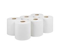 Aspect Kitchen Roll 60 x Premium Quality 2-Ply White Centrefeed Paper Hand Towel Rolls, 400 Sheet Per Roll, Super Absorbent Kitchen Towel