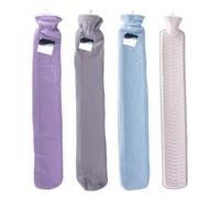 Aspect Long Hot Water Bottle | Bed Warm Waist Warm Back Hot Water Bottle | Super Soft Plush Material Cover 2L Pure Natural Rubber-72cm (Purple)