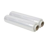 Aspect Pallet Wrap (400 mm x 250m) Heavy Duty Shrink Wrap Roll Cling Film, Tear Resistant, Waterproof Shrink Wrap Rolls, Moving Essentials for Homes and Industrial use (Pack of 2, Clear)