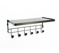 ASPECT Wall Mounted Coat Hook with Floating Display Storage Shelf
