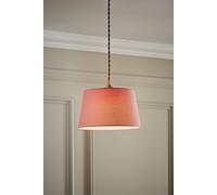 Aspen Blush Pink Tapered Easy Fit Pendant Lamp Shade ValueLights Pale Pink Medium