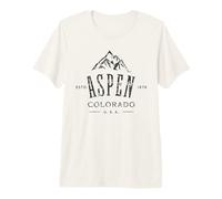 Aspen Colorado Awesome Mountain Design Souvenir Premium T-Shirt