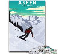 Aspen Colorado Ski Resort 1000 Piece Jigsaw Puzzle for Adults And Teenagers, Educational Stress Relief Toy for Is Ideal As A Gift for The Whole Family 1000pcs(26x38cm)