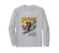 Aspen Colorado, Snowmass Ski Winter Downhill Long Sleeve T-Shirt