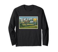 Aspen Colorado Vintage Travel Souvenir Poster Art Graphic Long Sleeve T-Shirt