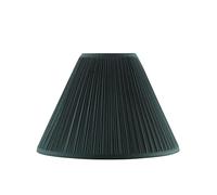 Aspen Creative 33193, Mushroom Pleated Dark Green Spider Shade, 6" Top x 16" Bottom x 12" Slant