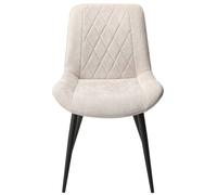 Aspen Dining Chair - Set of 2 - Diamond Stitch - Natural Fabric