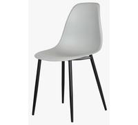 Aspen Dining Chair - Set of 2 - Light Grey Plastic Curve