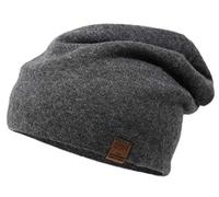Aspen - Double Layer Beanie Hat - 100% Cashmere - Made in Nepal - Dark Grey