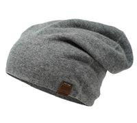 Aspen - Double Layer Beanie Hat - 100% Cashmere - Made in Nepal - Grey