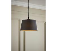 Aspen Grey Tapered Easy Fit Pendant Lamp Shade ValueLights Pale Grey Medium