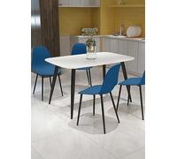 Aspen Pair of Plastic Curve Dining Chair Black