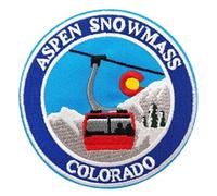Aspen Snowmass Colorado Patch (3.5 Inch) Embroidered Iron/Sew-on Badge Rocky Mountains Travel Souvenir Ski Emblem DIY Backpack Gift Patches