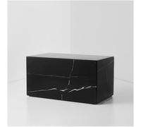 Aspen Studio AspenStudio Genuine Black Marquina Marble Cremation Urn for Adult Human Ashes Made Black Maquina Marble Urn