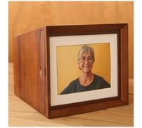 Aspen Studio AspenStudio Photo Urn for Human Cremation Walnut Wooden Urn with Picture Frame Decorative Urn