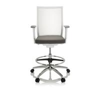 ASPEN WORK W - Counter chair Grey / white