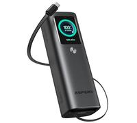 ASPERX 20000mAh 165W Power Bank Fast Charging 3-Port USB C Laptop Portable Charger with Retractable Cables, Powerbank Battery Pack Compatible with Dell, ASUS, iPad, iPhone 17/16, Galaxy S24/S23