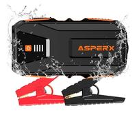 ASPERX Jump Starter Power Pack(Up to 10L Gas/8L Diesel), Car Battery Booster Jump Starter with LED Flashlight and LCD Display, Jump Pack for 12V Vehicles, Pickup, SUV, Motorcycle