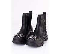 Aspha Chelsea Pin Vegan Nappa Black/Silver - Chelsea Boots - black - EU 40 - Synthetic/Textile/Rubber EU 40