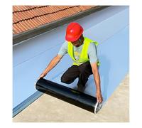 Asphalt Membrane,Waterproof Patch Seal Tape,Self-Adhesive Patch Bitumen Premium Tape,1.2/1.5/2mm Thickness,Break Resistance,Tear Resistance,for Door Roof Window Gutter(THK1.5mm/W0.3*L10m)