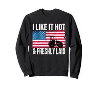 Asphalt Paving Work Pavement I Like It Hot Freshly Laid Sweatshirt