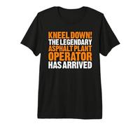 Asphalt Plant Operator Kneel Down Premium T-Shirt