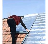 Asphalt Roof Shingles Repair Tape, Self-Adhesive Sheds Roofing Felt, Waterproof Protector Underlayment Roll, Aluminum Foil Waterproofing Cladding(100x600cm/3.3x19.7ft)