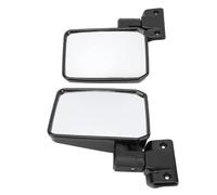 Aspherical exterior mirror glass 1Pair Car Left Right Rearview Mirror Driver And Passenger Side Door Mirror For LandCruiser 70 75 78 Series 1988-2013 Exterior mirror glass(Short type)