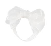 Asphinien Lace Headband with Big Bow Baby Girls Flower Headband Newborn Christening Party Hair Accessories for 0-36 Months Elastic Hair Band (Style: