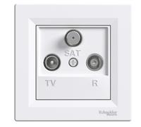 Asphora, 1dB RTV-SAT Power Socket, White, EPH3500121