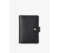 Aspinal Of London Aspinal Of London Duo Leather Passport Cover Black