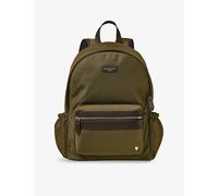 Aspinal Of London Aspinal Of London Logo-Embellished Woven Backpack Khaki