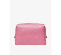 Aspinal of London Candy Pink Large Pebble-embossed Leather Toiletry Bag