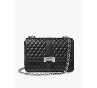 Aspinal Of London Womens Aspinal Of London Lottie Branded-Hardware Quilted Leather Shoulder Bag Black