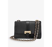 Aspinal Of London Womens Aspinal Of London Lottie Logo-Engraved Leather Shoulder Bag Black
