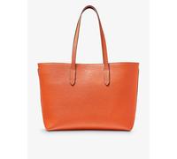 Aspinal of London Womens Orange Regent Logo-embossed Leather Tote Bag