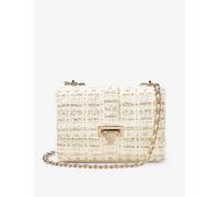 Aspinal of London Womens Oyster Lottie Metallic-tweed Shoulder Bag