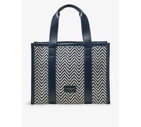 Aspinal of London Womens Vy Henley Small Chevron-woven Leather Tote Bag 27x35x17cm