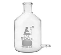 Aspirator Bottle, 500ml - with Outlet for Tubing - Borosilicate Glass - Eisco Labs