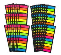 Aspire 10000 Pcs Sticky Tabs, Pointer Sticky Notes, Macaron Page Markers Index Tabs, Writable Removable, High Contrast Flags