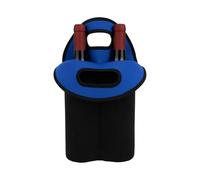 Aspire 2 Bottles Wine Carrier Tote Bags Neoprene Wine Bottle Gift Bag Insulated Bottle Cooler Bag for Travel- Blue