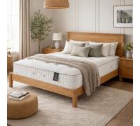 Aspire Arcticwool 7000 Pocket Dual Sided Mattress, Medium Firm Pocket Spring With Cooling Fabric Summer Side, Wool Damask Winter Side