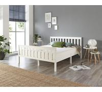 Aspire Atlantic Wood Bed Frame In White, Size Super King