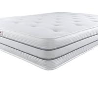 Aspire Beds 24cms Deep Supreme Comfort Cashmere Wool & Air Conditioned Aspire-Cool Touch Tufted Sleep Surface & Breathable Air Mesh Border 1000 Pocket Spring Mattress, Shorty (2ft6 x 5ft9)