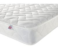 Aspire Beds Stratus White 3 Sleep Comfort Layers & AC Aspire-Cool Touch Sleep Surface Hybrid Bonnell 500 Sprung & Memory Foam Premium Economy Mattress, 4ft Small Double (4ft x 6ft3)
